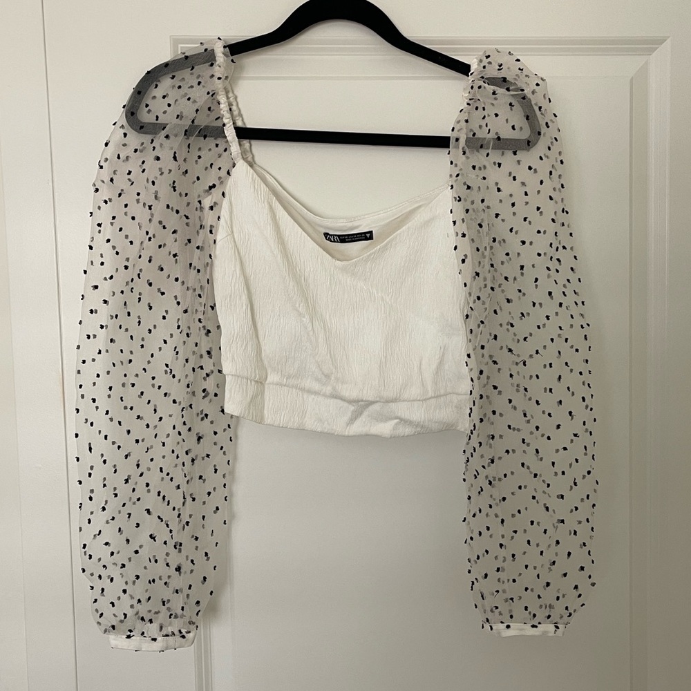 Zara Long Sleeve Top Sz XS